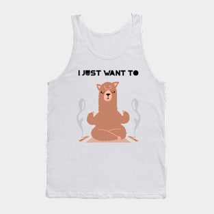 i just want to yoga Tank Top